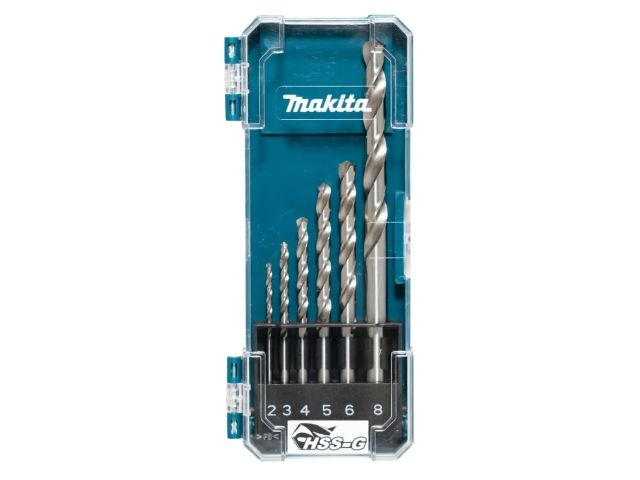 Набор сверл по металлу ц/х, HSS-G, D-75742 комплект из 6 шт MAKITA