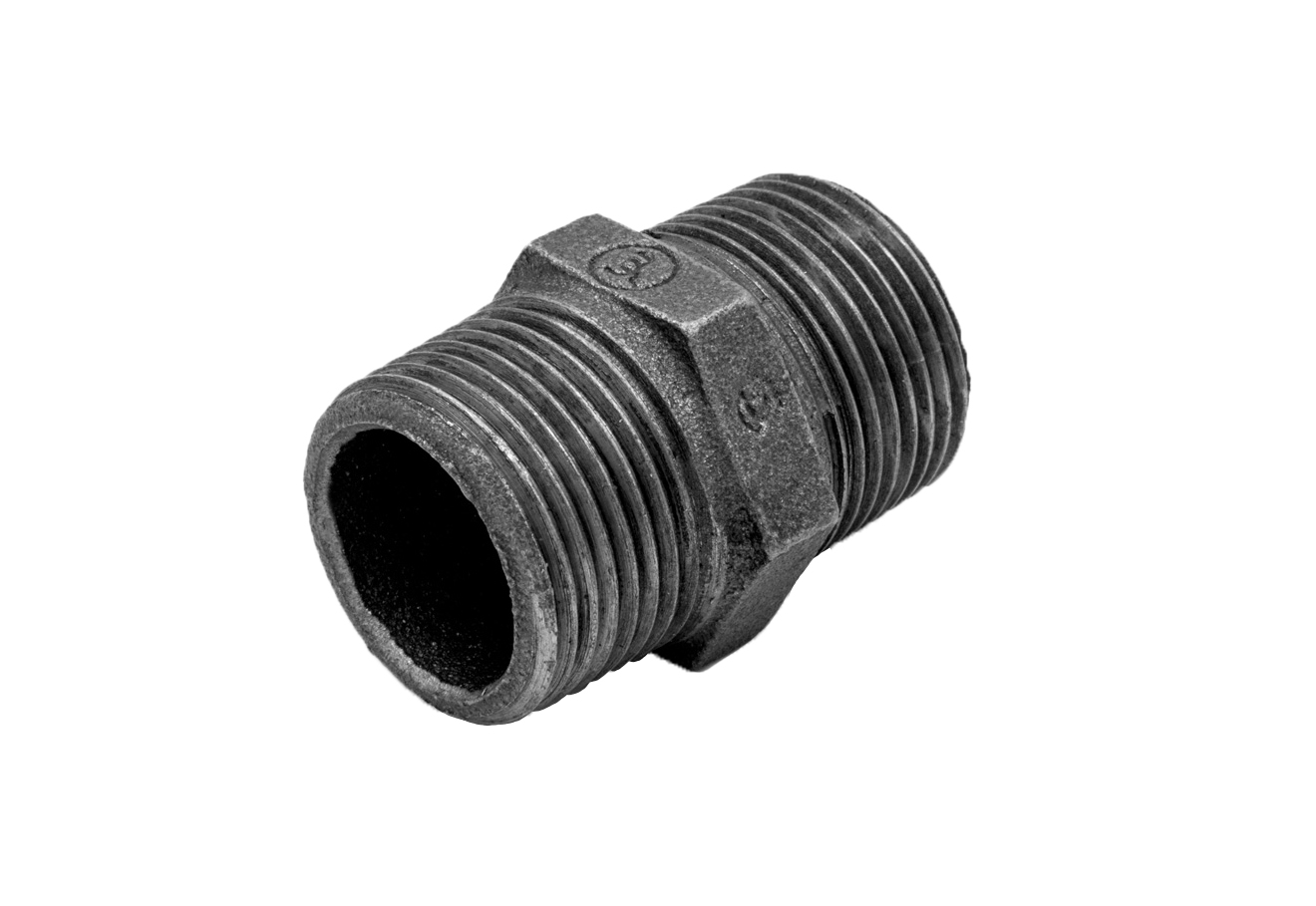 Ниппель 1″ нар.-нар. чугун черн., AV Engineering