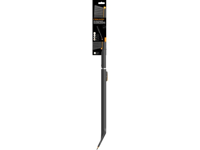 Щетка для снега 85-113см телескоп. со скребком X-series FISKARS (щетка-сметка снеговая, съемный скребок)