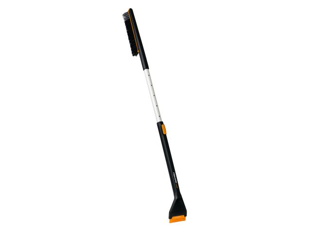 Щетка для снега 85-113см телескоп. со скребком X-series FISKARS (щетка-сметка снеговая, съемный скребок)
