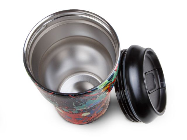 Термокружка, 450 мл, нержавеющая сталь, fun splash, серия 3D, PERFECTO LINEA (3D-принт на корпусе)