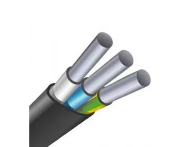 Кабель АВВГ-П 3х2,5 (бухта 100м) Ч БелРосКабель (черный;)