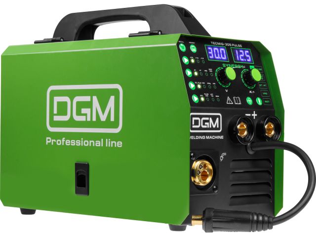 Полуавтомат сварочный DGM TECMIG-305 PULSE (230В; MIG/PULSE MIG/SPOT/FLUX/TIG/MMA; Синергия; евроразъем; смена полярности)