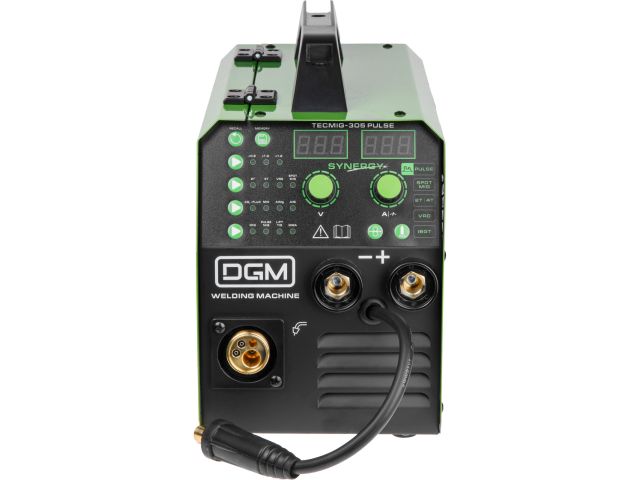 Полуавтомат сварочный DGM TECMIG-305 PULSE (230В; MIG/PULSE MIG/SPOT/FLUX/TIG/MMA; Синергия; евроразъем; смена полярности)