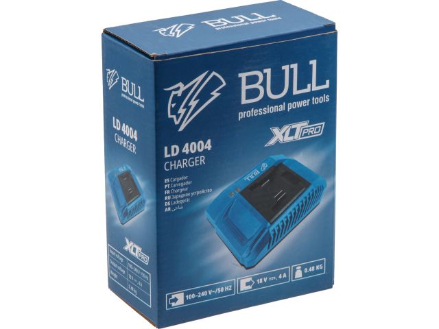 Зарядное устройство BULL LD 4004 1 слот, 4 А XLTpro (18.0 В, 4.0 А, быстрая зарядка)