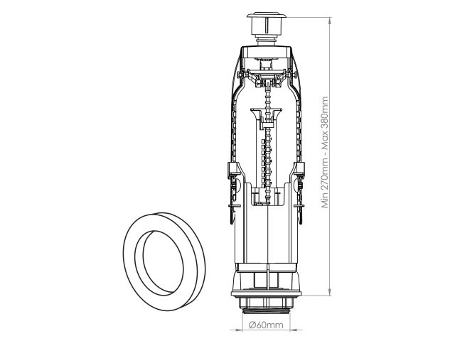 Выпускной механизм однорежимный, AV Engineering (крепеж из нерж. стали)