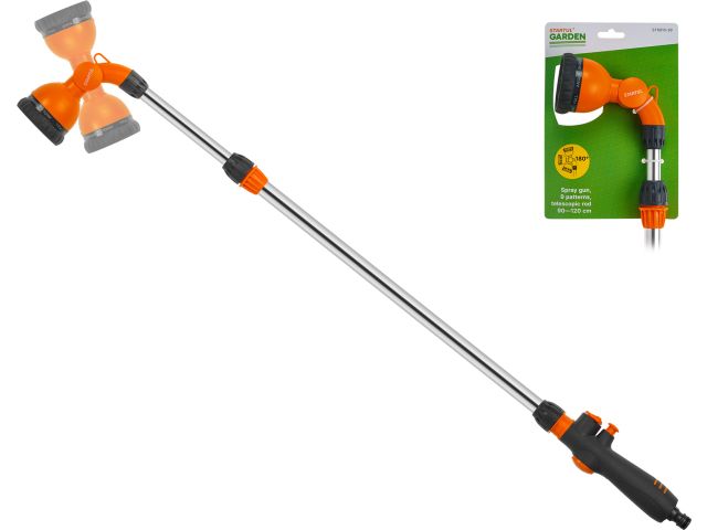 Пистолет-распылитель 9-позиц. на телескоп. штанге STARTUL GARDEN (ST6010-39)