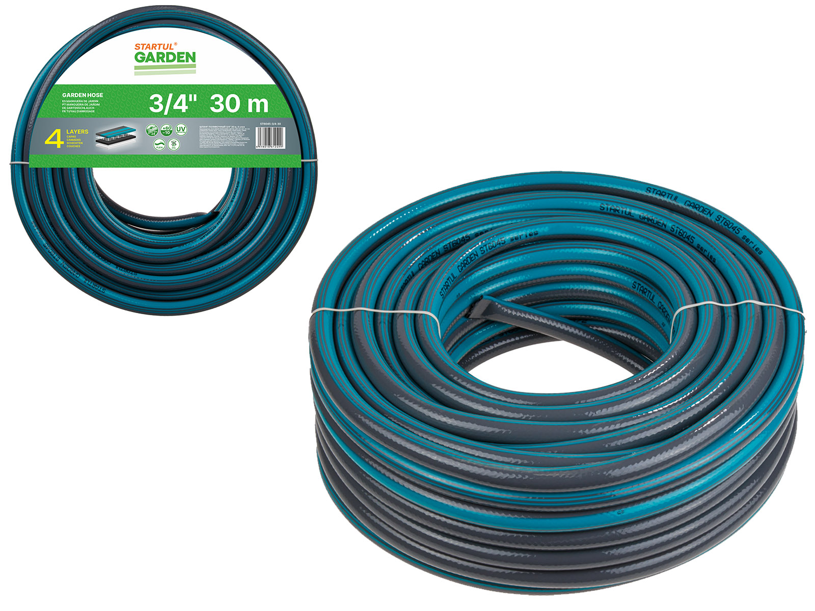 Шланг поливочный 3/4″ 30м STARTUL GARDEN (ST6045-3/4-30)