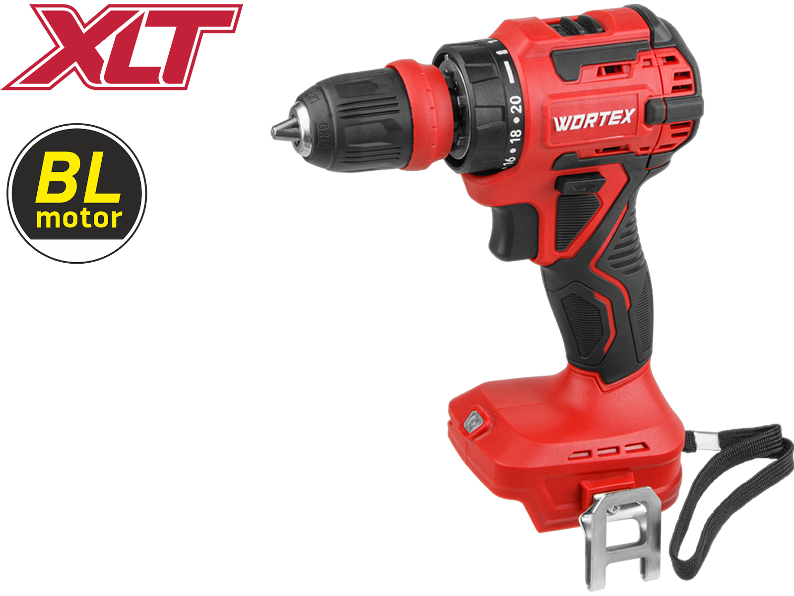 Аккум. дрель-шуруповерт WORTEX BD 2025 LiSET в кор. ALL1 XLT SOLO БЕСЩЕТ, 18 В, 55 Н*м, БЗП 10 мм