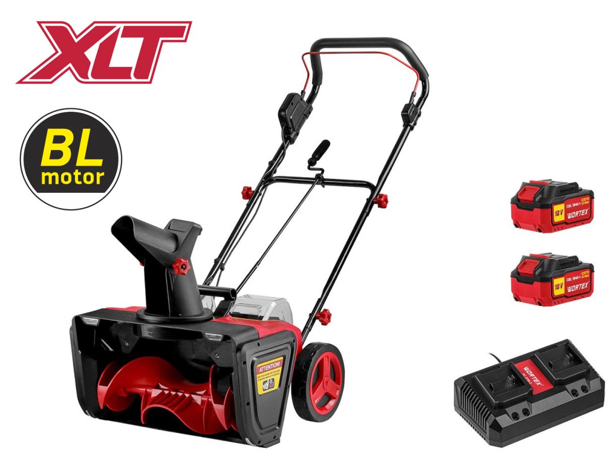 Аккум. снегоуборщик WORTEX CST 5036 в кор. ALL1 SET XLT БЕСЩЕТ., 36 В, ширина 50 см