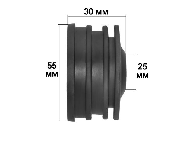 Манжета переходная D50x25 черная AV Engineering