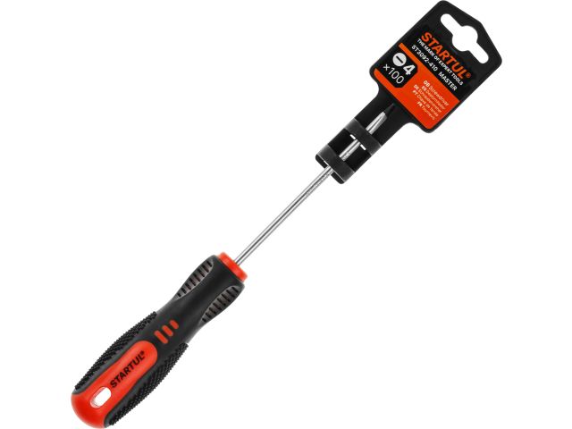 Отвертка "-" 4,0х100мм SL STARTUL MASTER (ST3092-410) (шлицевая Slotted, двухкомп. рукоятка Anti-Slip)