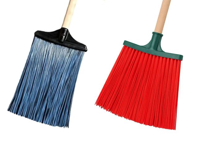 Метла для уборки улиц п/п плоская с черенком