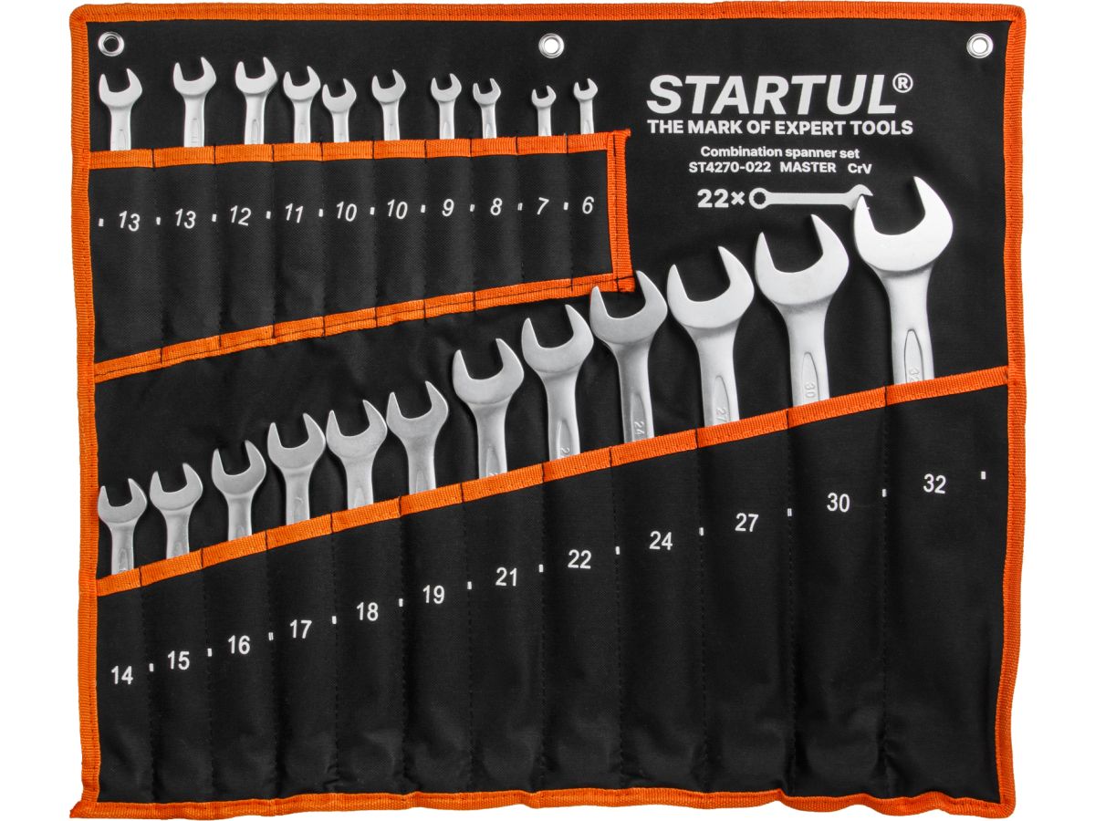 Набор ключей комбинир. 6-32мм 22шт STARTUL MASTER (ST4270-022)