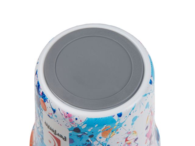Термокружка, 450 мл, нержавеющая сталь, bright splash, серия 3D, PERFECTO LINEA (3D-принт на корпусе)