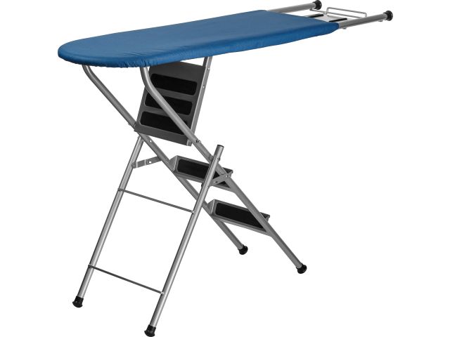Доска гладильная - стремянка, Ruby 1, (1250х340 мм), с подставкой под утюг, PERFECTO LINEA