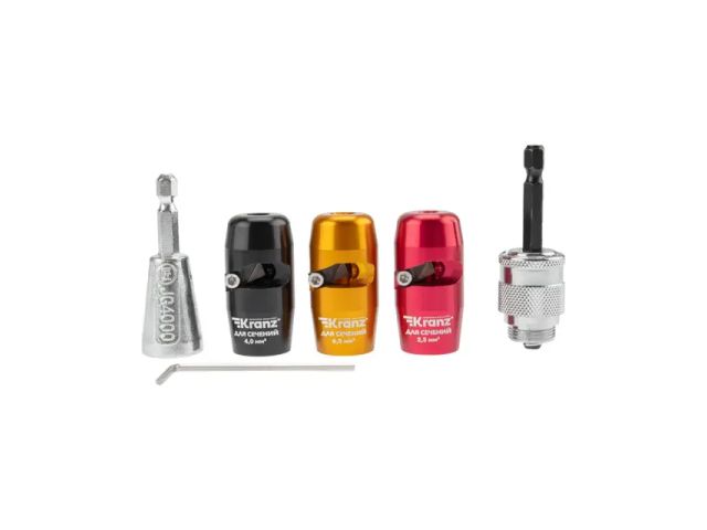 Набор для зачистки проводов, мягкий чехол, 6 предметов KRANZ