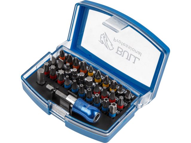 Набор бит BULL IMB 32 Basic в кейсе (58-62 HRC, 32 предмета)