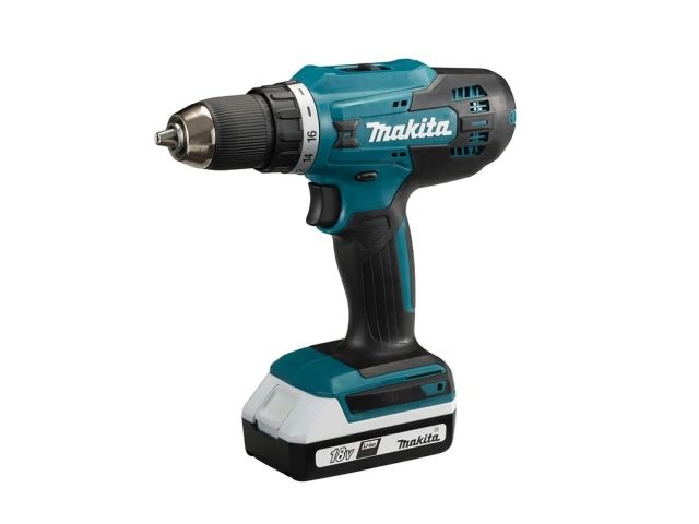 Аккум. шуруповерт MAKITA 18.0 В G-series DF488D002 в кейсе (18.0 В, G-series, 2 акк., 1.5 А/ч Li-Ion, 2 скор., 42 Нм, шурупы до 13 мм)