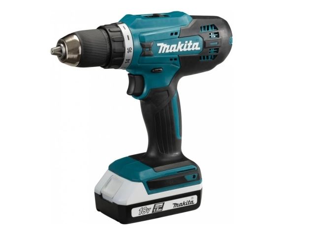 Аккум. шуруповерт MAKITA 18.0 В G-series DF488D002 в кейсе (18.0 В, G-series, 2 акк., 1.5 А/ч Li-Ion, 2 скор., 42 Нм, шурупы до 13 мм)