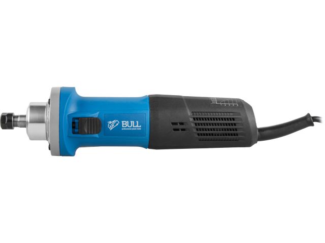 Прямая шлифмашина BULL EDG 6528 E в кор. 670 Вт, 8000-30000 об/мин, цанги 6 и 8 мм (Плавный пуск, рег. об., константная электроника, подшипн