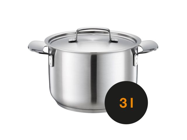 Кастрюля 3л All Steel Fiskars (с крышкой)