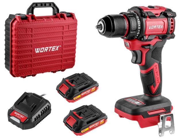 Аккум. дрель-шуруповерт WORTEX BD 2025 DLi в чем. ALL1 XLT БЕСЩЕТ, 18 В, 50 Н*м, 2х2 А*ч, БЗП 10 мм (шурупы до 9 мм, защита от перегрузки и 