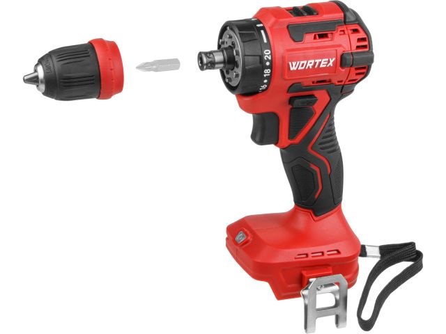 Аккум. дрель-шуруповерт WORTEX BD 2025 LiSET в чем. ALL1 XLT БЕСЩЕТ, 18 В, 55 Н*м, 2х2 А*ч, БЗП 10 м (0-1800 об/мин, подсветка.)