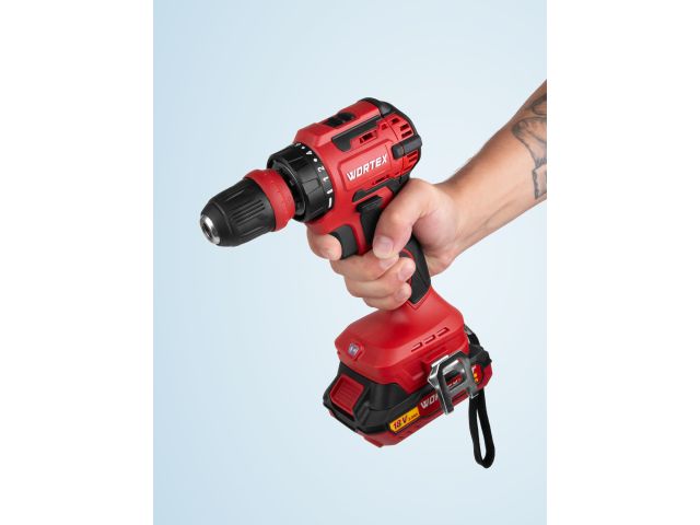 Аккум. дрель-шуруповерт WORTEX BD 2025 LiSET в чем. ALL1 XLT БЕСЩЕТ, 18 В, 55 Н*м, 2х2 А*ч, БЗП 10 м (0-1800 об/мин, подсветка.)