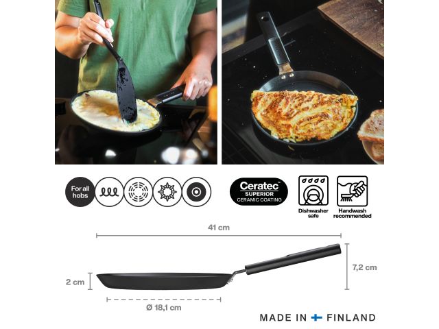 Сковорода блинная ф22 см, Hard Face FISKARS