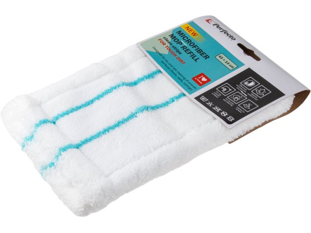 Сменная насадка для швабры из микрофибры, полоса чистоты, PERFECTO LINEA (Для сильных загрязнений)
