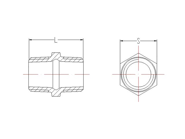 Ниппель 1/2" нар.-нар. чугун оцинк., (2 шт. инд. упак.),  AV Engineering