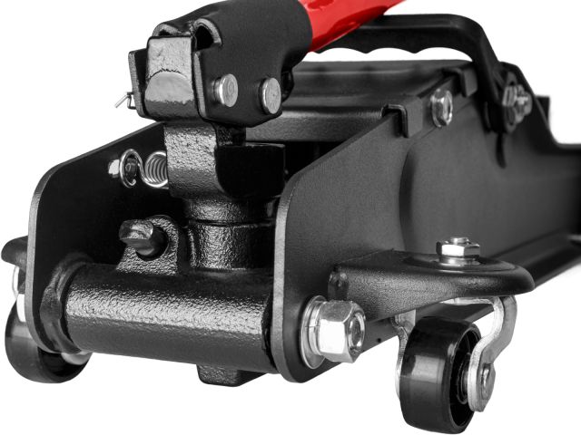 Домкрат подкатной 2,5т h85-380 STARTUL AUTO (ST8014-08) (h min 85мм, h max 380мм, низкопрофильный, поворотная ручка)