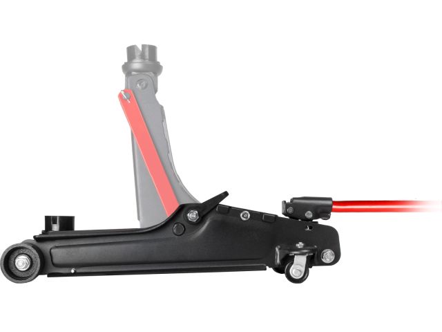 Домкрат подкатной 2,5т h85-380 STARTUL AUTO (ST8014-08) (h min 85мм, h max 380мм, низкопрофильный, поворотная ручка)
