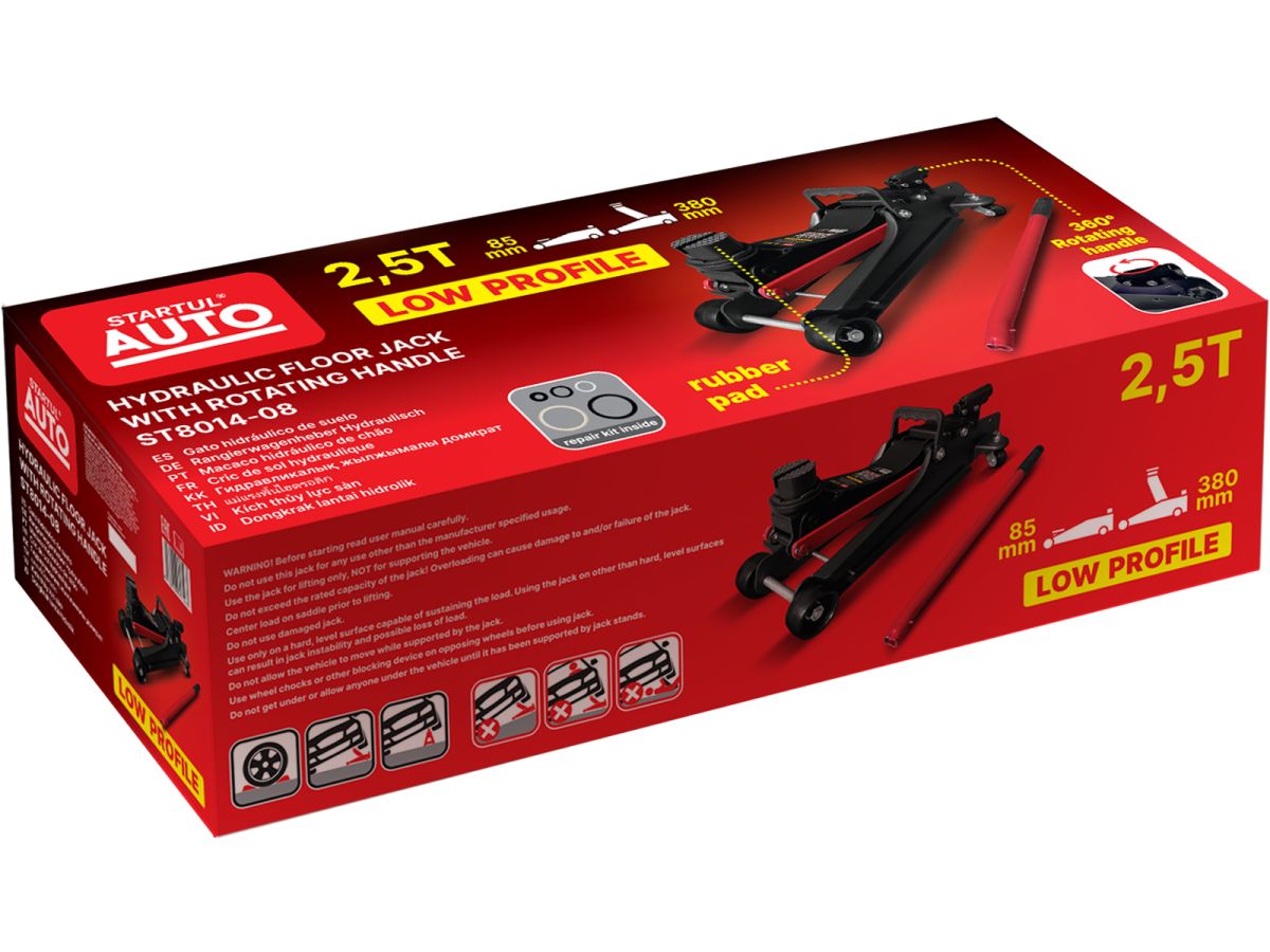 Домкрат подкатной 2,5т h85-380 STARTUL AUTO (ST8014-08)