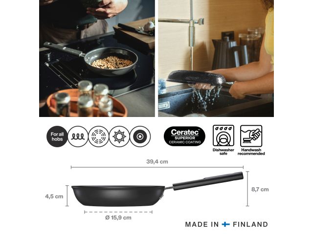 Сковорода ф 20 см Hard Face FISKARS