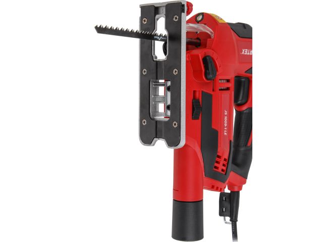 Лобзик электрический WORTEX JS 1009-1 LE в кор. 850 Вт, 500-3000 ход/мин, пропил до 100 мм (Лазер, подсветка, литая платформа)