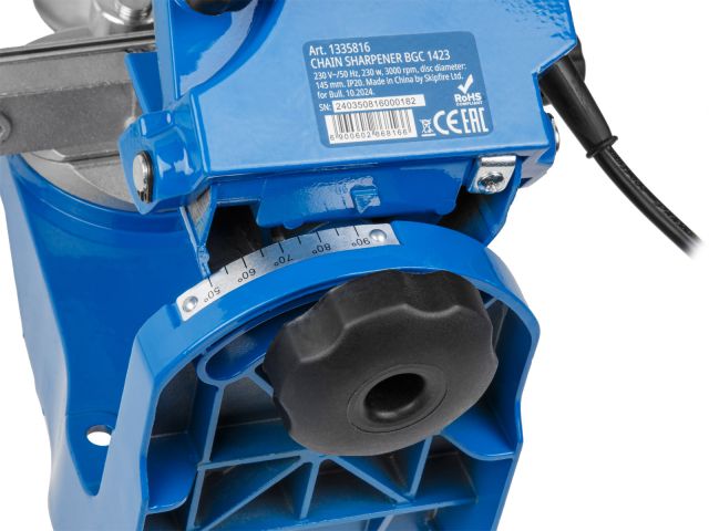 Станок заточной для цепи BULL BGC 1423 в кор. (230 Вт, 3000 об/мин, 2 диска в комплекте)