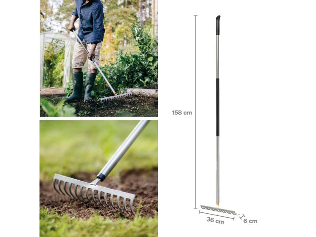 Грабли для грунта мет. Ergonomic Soil FISKARS