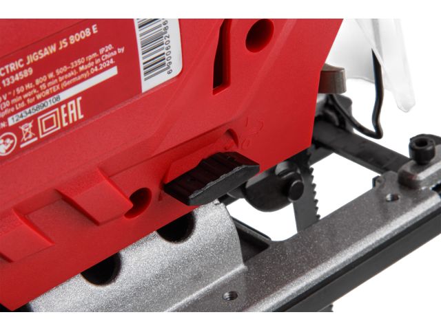 Лобзик электрический WORTEX LX JS 8008 E в кор. 800 Вт, 500-3350 ход/мин, пропил до 80 мм, алюм.под. (маятник.ход, сдув опилок, рег.об., бзп