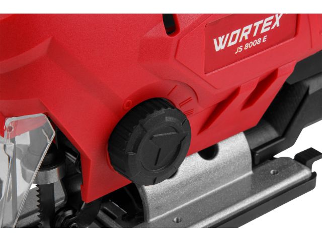Лобзик электрический WORTEX LX JS 8008 E в кор. 800 Вт, 500-3350 ход/мин, пропил до 80 мм, алюм.под. (маятник.ход, сдув опилок, рег.об., бзп