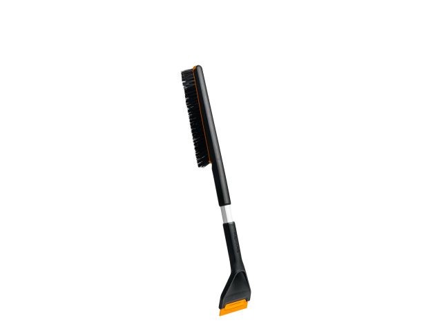 Щетка для снега 63см со скребком Plus FISKARS (щетка-сметка снеговая, съемный скребок)
