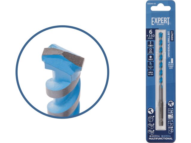 Сверло универсальное  6x150 мм MultiFunctional EXPERT STARTUL (победитовое, по мультиматериалам)