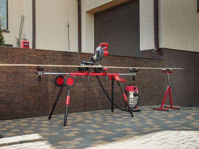 Стол для торцовочной пилы WORTEX MT 1020 (200х63.2х100 см, макс.нагрузка 150 кг, макс. ширина посадки 37 см)