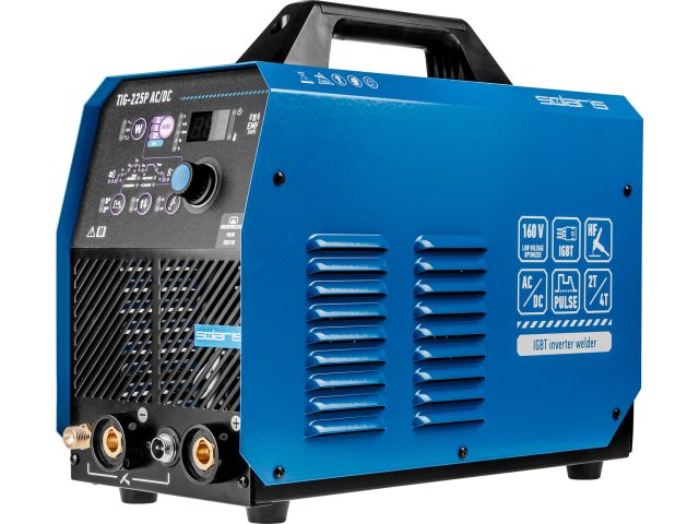 Инверторный аппарат аргонодуговой сварки SOLARIS TIG-225P AC/DC (AC/DC TIG; COLD TIG; PULSE; HF; LIFT; MMA; 200 A; 160 В-240 В)