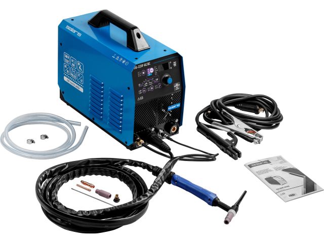 Инверторный аппарат аргонодуговой сварки SOLARIS TIG-225P AC/DC (AC/DC TIG; COLD TIG; PULSE; HF; LIFT; MMA; 200 A; 160 В-240 В)