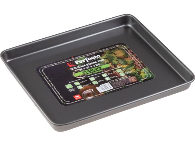 Форма для выпечки, прямоугольная, 32х27х3 см, антипригарное покрытие, STARCOOK, PERFECTO LINEA