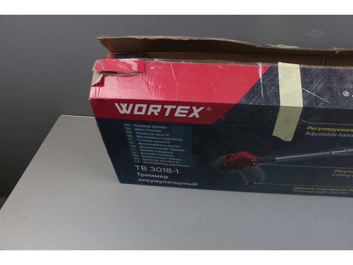 Триммер аккум. WORTEX TB 3018-1 ALL1 XLT SET 18В, 1 акк., 2 Ач, шир.скаш.350 мм, леска 1.6 мм уцен