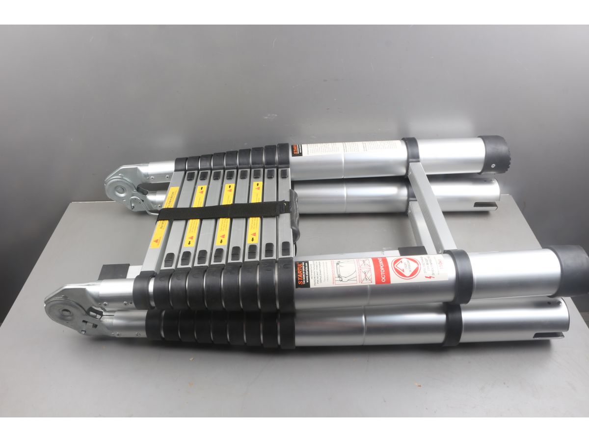 Лестница телескопическая 2-х секц. алюм. 295/620см, 2х10 ступ. 22,5кг STARTUL (ST9733-062) уцененн