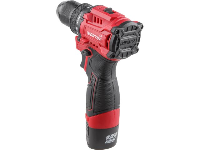 Аккум. дрель-шуруповерт WORTEX LX BD 1220 DLi 12В, 30 Нм, 2*1.5 Ач, патрон 10 мм, бесщёт. (12 В, БЕСЩЁТ.ДВИГ., с 2х1.5 Ач акб, НЕ подходит к